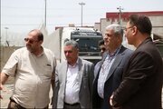بازدید اروجعلی علیزاده معاون راهداری سازمان راهداری و حمل و نقل جاده ای با همراهی معاونت های راهداری و فنی و راه های روستائی اداره کل راهداری و حمل و نقل جاده ای آذربایجان غربی از پایانه مرزی تمرچین در راستای بررسی مسائل و مشکلات این پایانه مرزی جهت تردد زائرین اربعین حسینی(ع) برای چهارمین سال متوالی