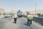 ببينيد | لکه گیری هندسی محور کمربندی خمینی شهر