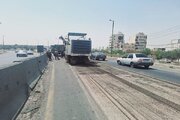ببينيد | لکه گیری هندسی محور کمربندی خمینی شهر
