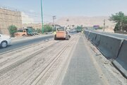 ببينيد | لکه گیری هندسی محور کمربندی خمینی شهر