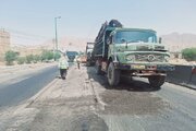 ببينيد | لکه گیری هندسی محور کمربندی خمینی شهر