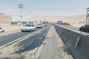 ببينيد | لکه گیری هندسی محور کمربندی خمینی شهر
