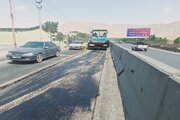 ببينيد | لکه گیری هندسی محور کمربندی خمینی شهر