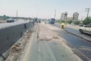 ببينيد | لکه گیری هندسی محور کمربندی خمینی شهر