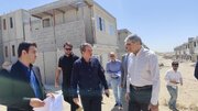 بازدید رئیس صندوق ملی مسکن کشور از طرح نهضت ملی مسکن شهرستان ماهدشت