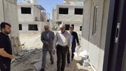 بازدید رئیس صندوق ملی مسکن کشور از طرح نهضت ملی مسکن شهرستان ماهدشت