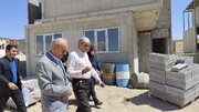 بازدید رئیس صندوق ملی مسکن کشور از طرح نهضت ملی مسکن شهرستان ماهدشت