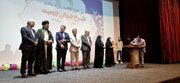 ببینید| برگزاری جشن واگذاری زمین در طرح جوانی جمعیت در شهرستان آبادان