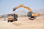 ببینید | ادامه اجرای عملیات آماده سازی سایت 205 هکتاری نهضت ملی مسکن سمنان