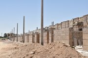 پیشرفت فیزیکی ساخت فاز اول خانه های یک طبقه جایگزین مسکن مهر ناایمن سمنان