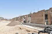 پیشرفت فیزیکی ساخت فاز اول خانه های یک طبقه جایگزین مسکن مهر ناایمن سمنان