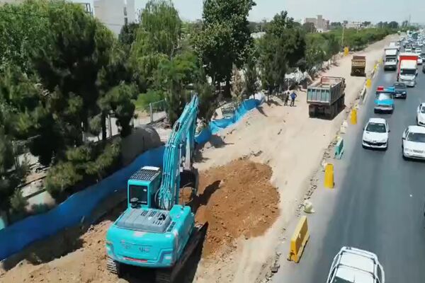 ویدیو|پروژه تعریض لاین جنوبی آزاد راه کرج تهران حدفاصل پل استاندارد تا پل فردیس