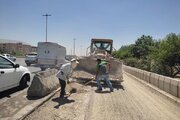 ببینید|پروژه تعریض لاین جنوبی  آزاد راه کرج قزوین حد فاصل پل کشاورزی  تا پل استاندارد