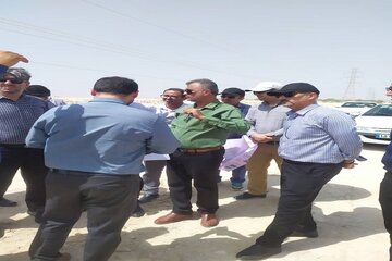 بازدید مدیر کل دفتر فنی امور استانداری بوشهر از نهضت ملی مسکن شهرستان دیر