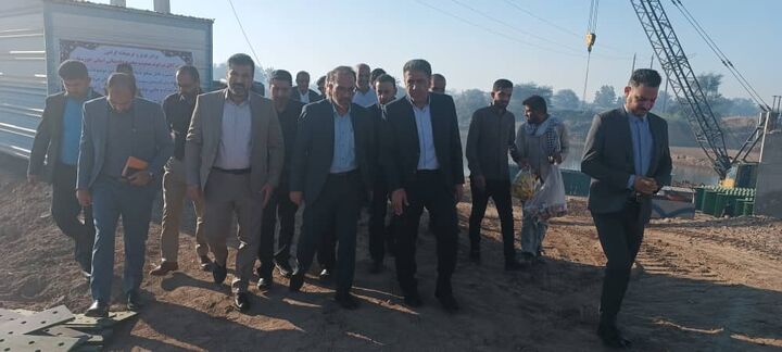 ببینید | بازدید مدیرکل راه و شهرسازی خوزستان و دادستان مرکز استان خوزستان از پل سابله سوسنگرد در مجور تردد زوار اربعین