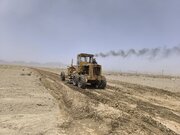 ببینید| عملیات آماده سازی سایت ۱۰۷ هکتاری طرح نهضت ملی مسکن شهرستان سیب و سوران سیستان و بلوچستان