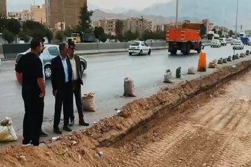 ویدیو|بازدید مدیر کل راهداری و‌حمل‌و‌نقل جاده ای استان البرز از پروژه های راهداری آزادراه تهران کرج قزوین