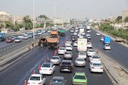 ببینید|گزارش تصویری از عملیات روکش آسفالت گرم آزاد راه تهران کرج محدوده پل فردیس