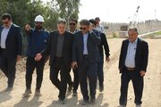 ببینید | تداوم ساخت پل عنافچه بر روی رودخانه در خوزستان