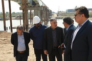 ببینید | تداوم ساخت پل عنافچه بر روی رودخانه در خوزستان