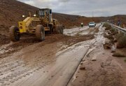 عملیات ترمیم آب‌بردگی‌ها و خسارات سیل در محورهای خراسان جنوبی