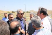 بازدید استاندار آذربایجان‌غربی از محور سلماس- خوی