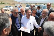 بازدید استاندار آذربایجان‌غربی به همراه پیمان آرامون مدیرکل و رئیس شورای هماهنگی راه و شهرسازی آذربایجان‌غربی از عملیات راهسازی محور سه راهی ایواوغلی تا گیت ورودی منطقه آزاد ماکو