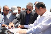 بازدید استاندار آذربایجان‌غربی به همراه پیمان آرامون مدیرکل و رئیس شورای هماهنگی راه و شهرسازی آذربایجان‌غربی از عملیات راهسازی محور سه راهی ایواوغلی تا گیت ورودی منطقه آزاد ماکو