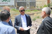 بازدید پیمان آرامون مدیرکل راه وشهرسازی آذربایجانغربی از سایت مسکن مهر جهت احداث مسجد