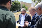 بازدید پیمان آرامون مدیرکل راه وشهرسازی آذربایجان‌غربی از سایت مسکن مهر جهت احداث مسجد