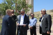 بازدید پیمان آرامون مدیرکل راه وشهرسازی آذربایجان‌غربی از سایت مسکن مهر جهت احداث مسجد