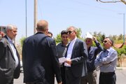 بازدید پیمان آرامون مدیرکل راه وشهرسازی آذربایجان‌غربی از سایت مسکن مهر جهت احداث مسجد