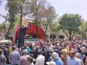 ببینید | برپایی ایستگاه پذیرایی از راهپیمایان جمعه خشم و نصر توسط ادارهکل راهداری و حملونقل جادهای استان اصفهان