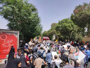 ببینید | برپایی ایستگاه پذیرایی از راهپیمایان جمعه خشم و نصر توسط ادارهکل راهداری و حملونقل جادهای استان اصفهان