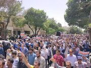 ببینید | برپایی ایستگاه پذیرایی از راهپیمایان جمعه خشم و نصر توسط ادارهکل راهداری و حملونقل جادهای استان اصفهان