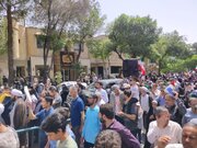 ببینید | برپایی ایستگاه پذیرایی از راهپیمایان جمعه خشم و نصر توسط ادارهکل راهداری و حملونقل جادهای استان اصفهان