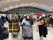 ببینید | بازگشت حجاج به وطن در فرودگاه مشهد