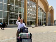 ببینید | بازگشت حجاج به وطن در فرودگاه مشهد