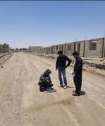 ببینید| فعالیت بی وقفه عملیات آماده سازی سایت های طرح نهضت ملی مسکن شمال سیستان و بلوچستان