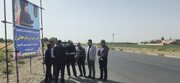 بازدید استاندار آذربایجان‌غربی به‌ همراه پیمان آرامون مدیرکل و رئیس شورای هماهنگی راه و شهرسازی آذربایجان‌غربی از کارگاه راهسازی محورهای میاندوآب _ شاهين دژ و شاهین دژ _ تکاب