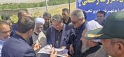 بازدید استاندار آذربایجان‌غربی به‌ همراه پیمان آرامون مدیرکل و رئیس شورای هماهنگی راه و شهرسازی آذربایجان‌غربی از کارگاه راهسازی محورهای میاندوآب _ شاهين دژ و شاهین دژ _ تکاب
