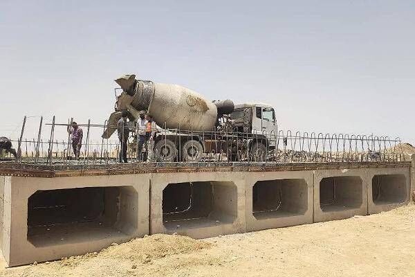 ببینید| اجرای عملیات تبدیل آبنما به پل در سطح محورهای خراسان جنوبی