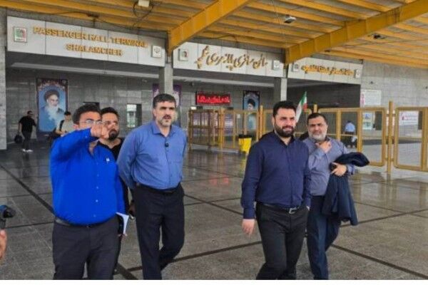 بازدید رئیس سازمان راهداری از محورهای منتهی به مرز شلمچه در استان خوزستان