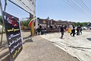 ببینید|برپایی موکب فعالان حمل و نقل و راهداری استان البرز و پذیرایی از عزاداران حسینی (ع) و مسافران در آزاد راه کرج قزوین محدوده پلیس راه