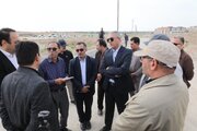 بازدید محمد بلوردی عضو هیئت مدیره سازمان ملی زمین و مسکن از شهر جدید گلمان