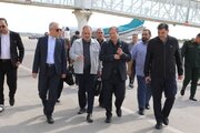سفر محمد بلوردی عضو هیئت مدیره سازمان ملی زمین و مسکن و غلامرضا نظرخانی معاون املاک و حقوقی سازمان ملی زمین و مسکن به آذربایجان‌غربی