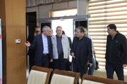 سفر محمد بلوردی عضو هیئت مدیره سازمان ملی زمین و مسکن و غلامرضا نظرخانی معاون املاک و حقوقی سازمان ملی زمین و مسکن به آذربایجان‌غربی
