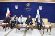 سفر محمد بلوردی عضو هیئت مدیره سازمان ملی زمین و مسکن و غلامرضا نظرخانی معاون املاک و حقوقی سازمان ملی زمین و مسکن به آذربایجان‌غربی