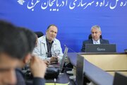 سفر محمد بلوردی عضو هیئت مدیره سازمان ملی زمین و مسکن و غلامرضا نظرخانی معاون املاک و حقوقی سازمان ملی زمین و مسکن به آذربایجان‌غربی