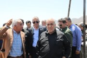 بازدید هوشنگ بازوند معاون وزیر و مدیرعامل شرکت ساخت و توسعه زیربناهای حمل و نقل کشور به همراه مدیرکل راه و شهرسازی آذربایجان‌غربی از  روند اجرایی محور سه‌راهی ایواوغلی تا گیت ورودی منطقه آزاد ماکو